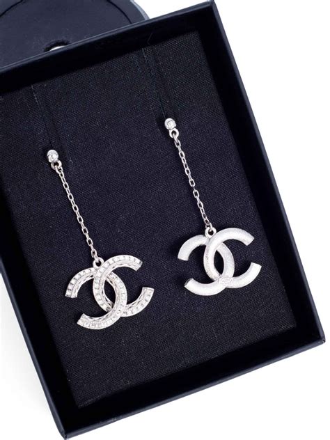 realreal chanel earrings|Chanel swarovski earrings.